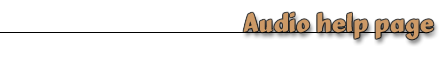 Audio help page